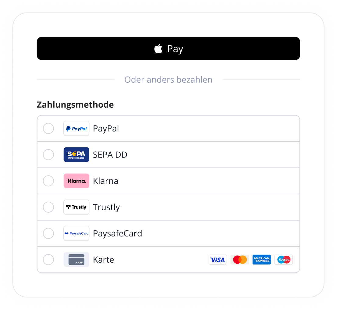 Deutschland checkout