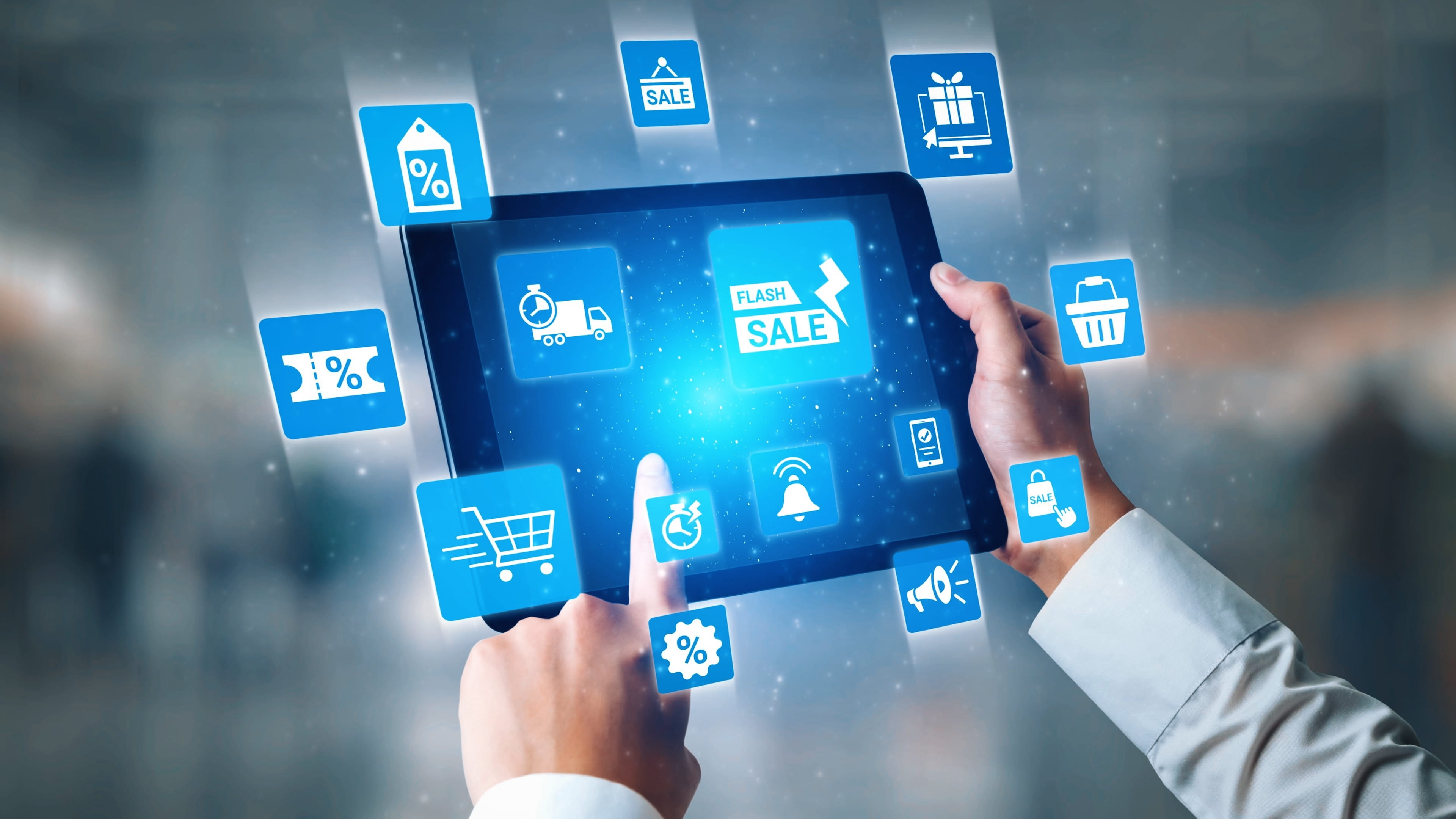 A marketplace seller receiving a digital payment through an online platform.
