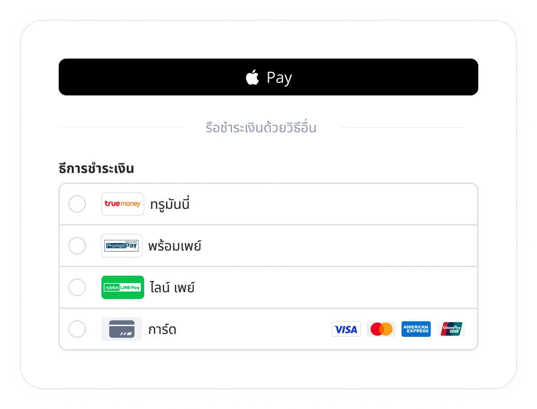 Thailand checkout
