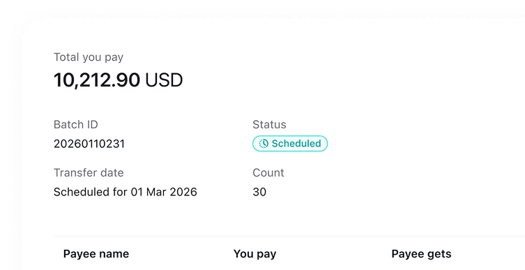 Streamline global supplier payouts
